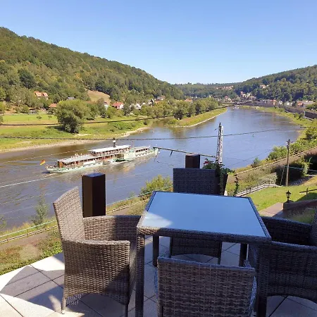 Saechsische-schweiz-ferienhaus-wohnung-2-mit-hervorragendem-panoramablick-ueber-das-elbtal Διαμέρισμα Konigstein an der Elbe
